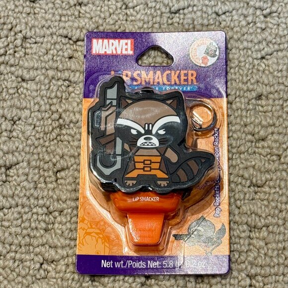 New Marvel Lip Smacker Pop Rockets Candy Lip Balm/Keychain - Picture 1 of 1